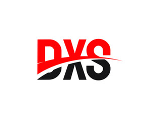 DXS Letter Initial Logo Design Vector Illustration