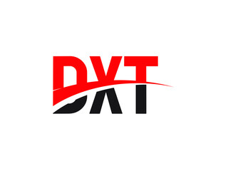 DXT Letter Initial Logo Design Vector Illustration