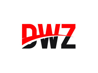 DWZ Letter Initial Logo Design Vector Illustration
