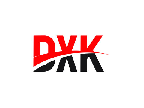 DXK Letter Initial Logo Design Vector Illustration