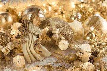 Christmas and New Year decoration background