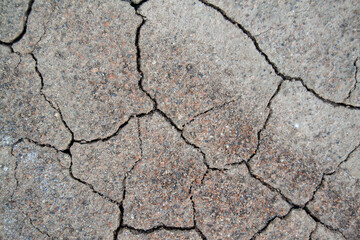 dry ground with cracks. texture with cracks. sand on the beach