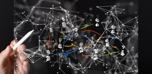 Unity group and teamwork concept