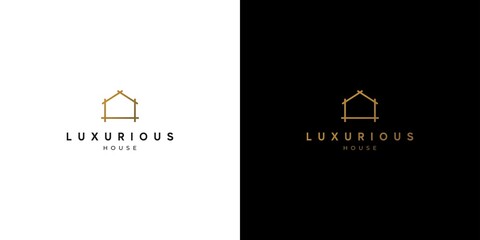 Luxury and elegant home logo design