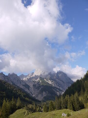 Fototapeta premium Bergwanderung