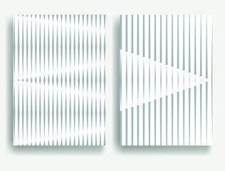 Fototapeta premium Abstract Geometric Stripe Pattern. Linear background in gray color. Vector.Speed lines background .