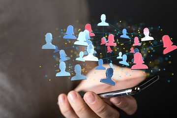 people network structure HR - Human resources management and recruitment