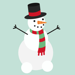 snowman with hat