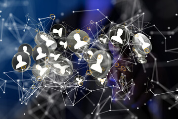 internet net and data digital concept