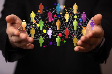 Human resource management and recruitment employment business concept