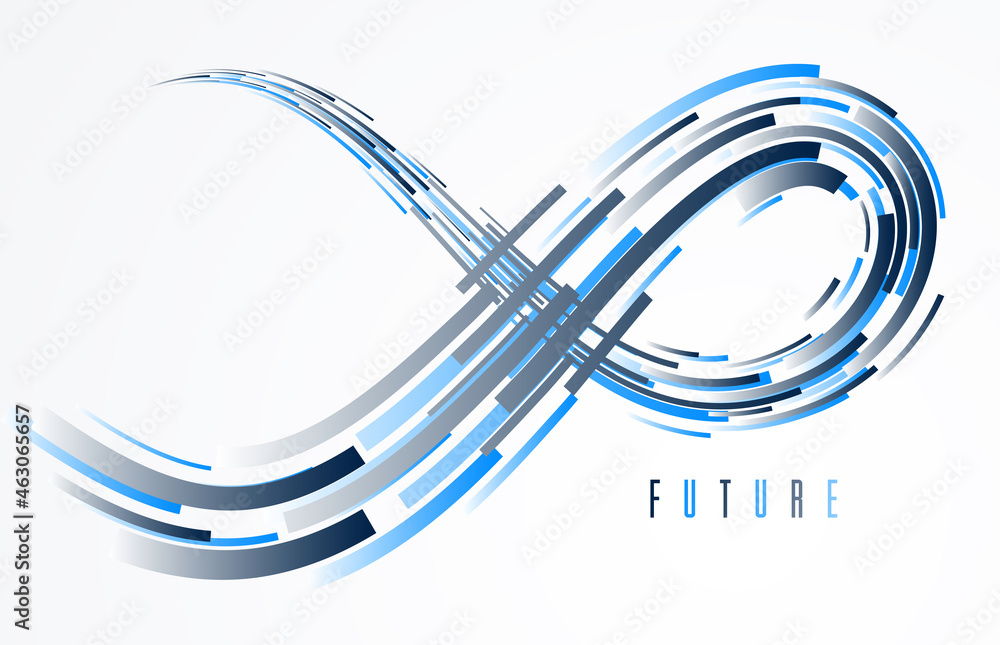 Poster 3d lines vector scientific or technical abstract background, future technology and science theme, dy