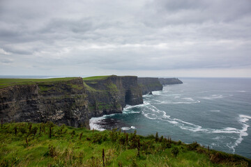 Cliffs of Moher at sunset in Co. Clare, Ireland
