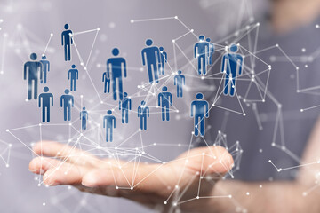 people network structure HR - Human resources management and recruitment