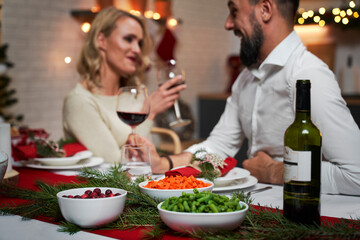 Good time at Christmas dinner