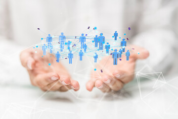 Global digital connections with technology