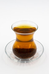 Cup of tea on a white background
