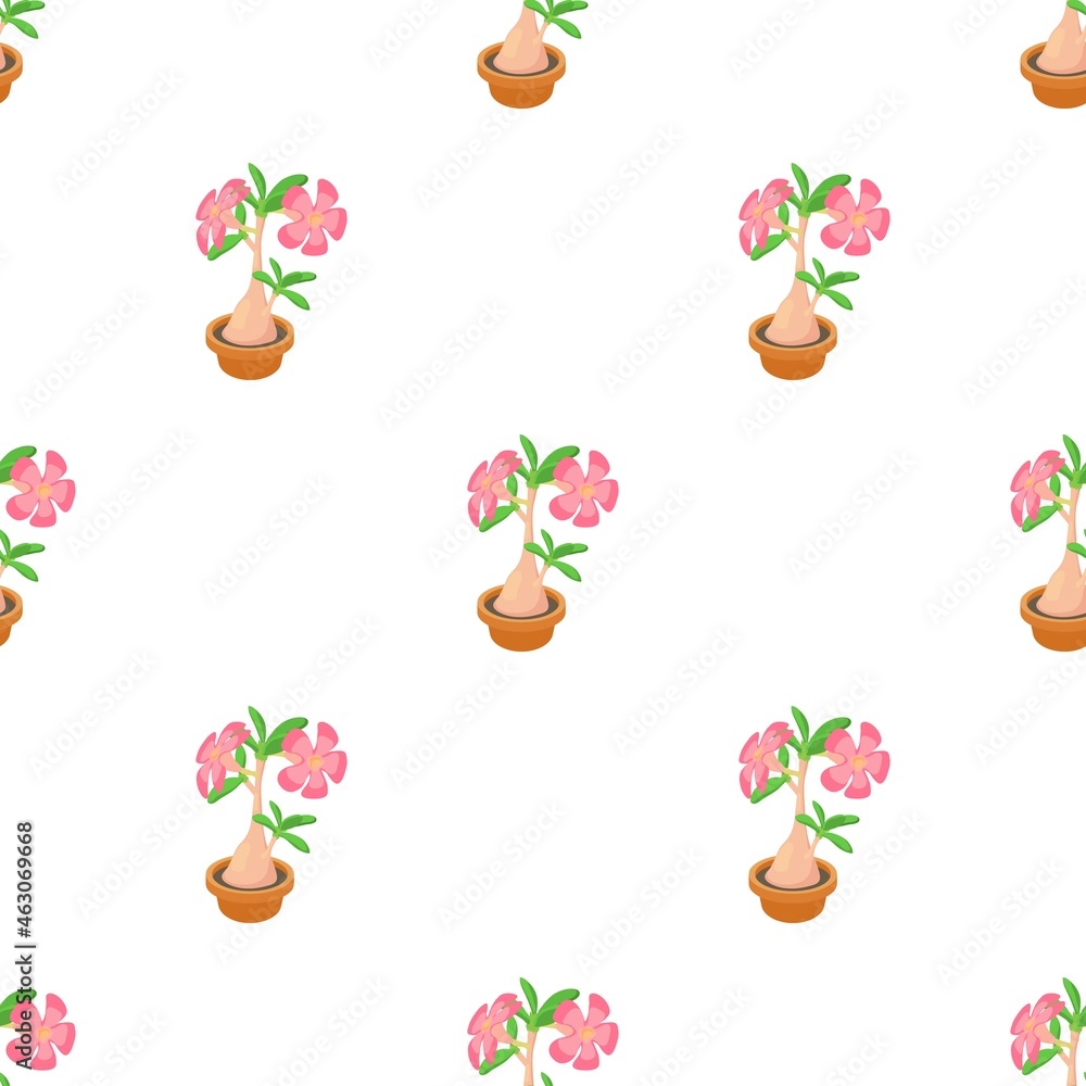 Poster exotic cactus pattern seamless background texture repeat wallpaper geometric vector