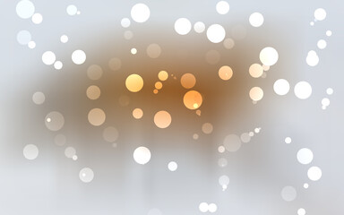 Colourful bokeh lights background. Blurred circle shape. New Wallpaper illustration