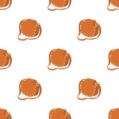 Woman handbag pattern seamless background texture repeat wallpaper geometric vector