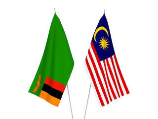 Malaysia and Republic of Zambia flags