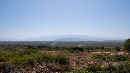 Arid landscape over the White mountains