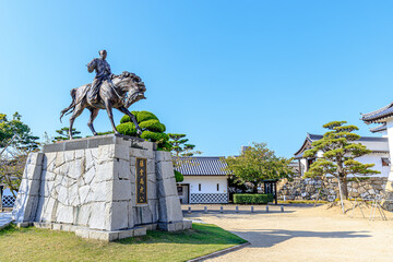 Naklejka premium 今治城 モニュメント 愛媛県今治市 Imabari Castle Monument Ehime-ken Imabari city