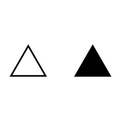 Triangle symbol icon