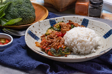 Stir Fried Pork with Roasted Red Chili Paste