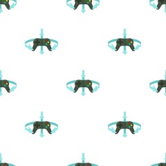 Joystick pattern seamless background texture repeat wallpaper geometric vector