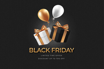 Black Friday sale web banner template