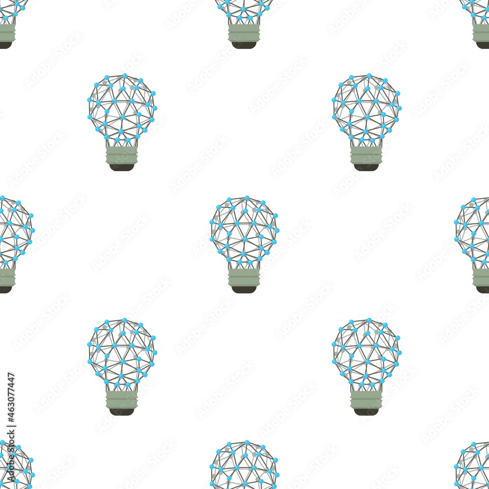Poster abstract polygonal light bulb pattern seamless background texture repeat wallpaper geometric vector