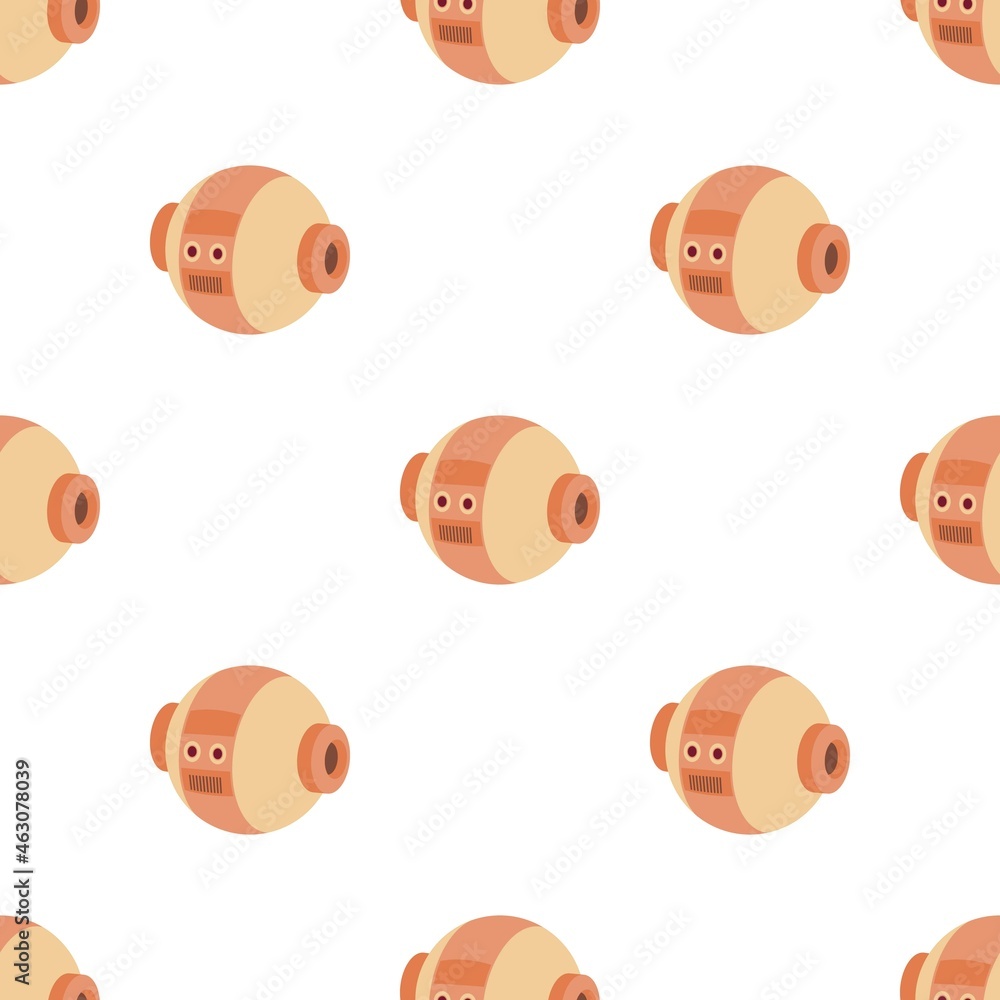Poster robotic ball pattern seamless background texture repeat wallpaper geometric vector