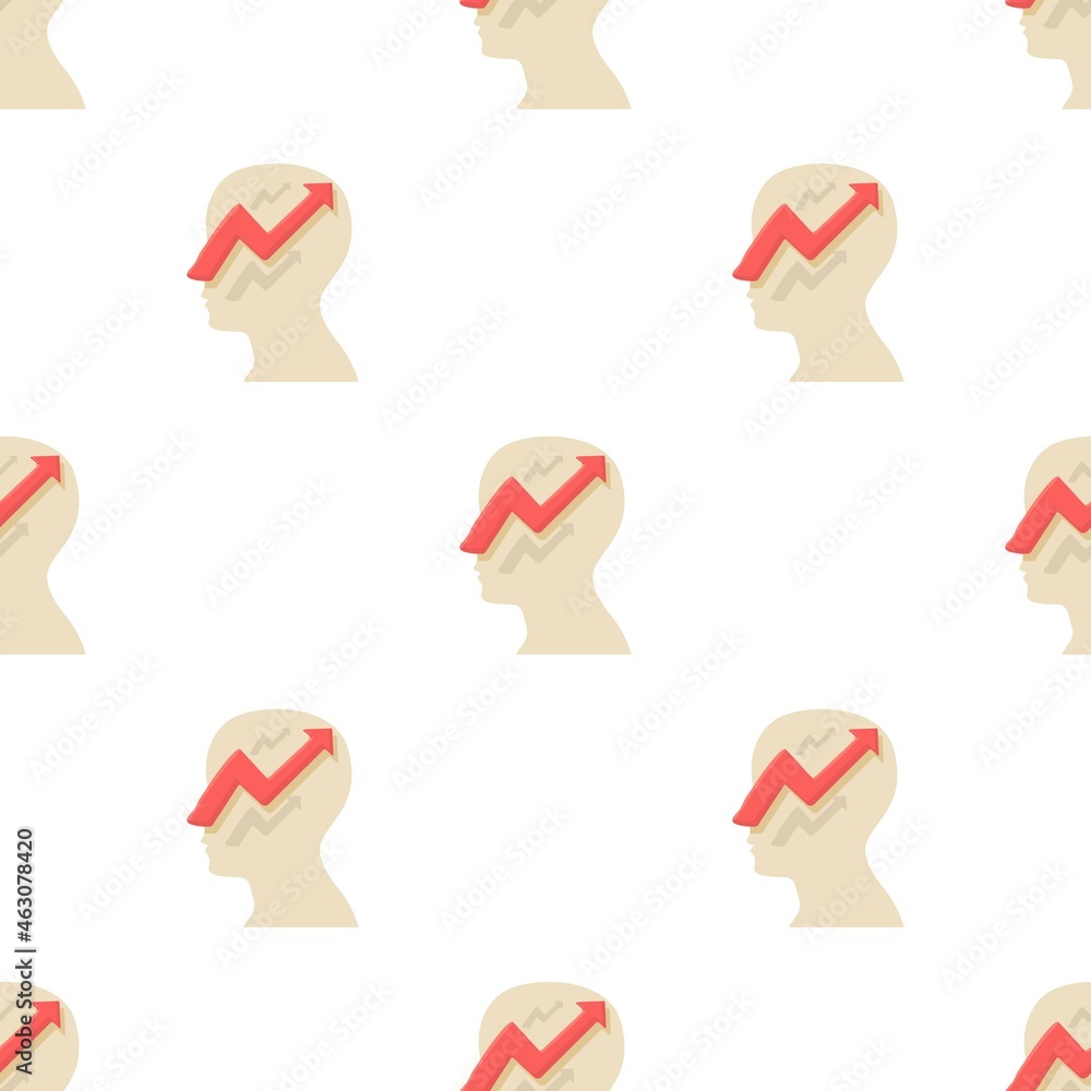 Poster head with arrow pattern seamless background texture repeat wallpaper geometric vector