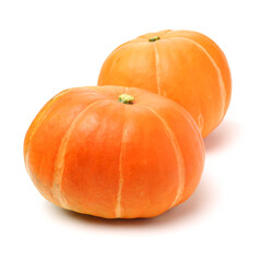 Obraz premium Orange pumpkin on white background 