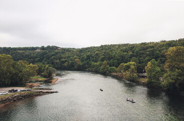 The White River in Cotter, Arkansas 