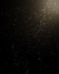 falling snowflakes on black overlay particles