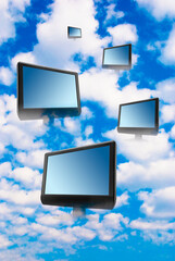 concept for cloud computing and cloud data storage