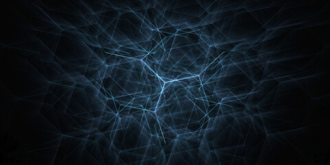 abstract blue background with lightning