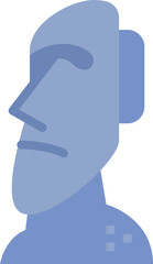 moai flat icon