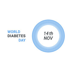 World Diabetes Day poster, banner or background. Diabetes creative symbol