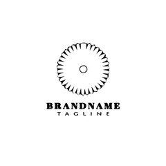 flower logo cartoon icon design template symbol isolated vector illustration