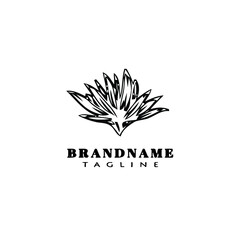 flower logo cartoon icon design template flat isolated vector illustration