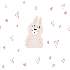 Pattern cute rabbit