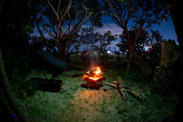 焚き火