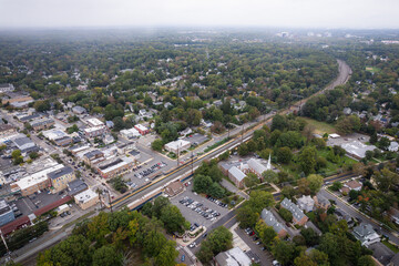 Aerial Drone of Metuchen New Jersey 