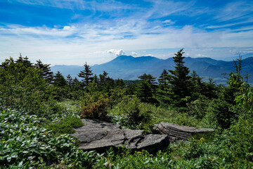 四阿山からの浅間山