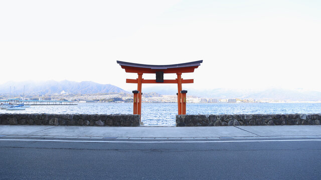 Torii Gate on the shore
