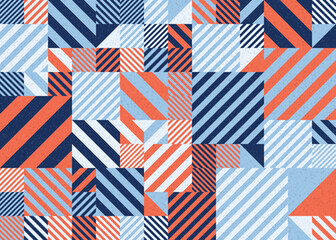 Fototapeta premium Abstract Geometric Pattern generative computational art illustration