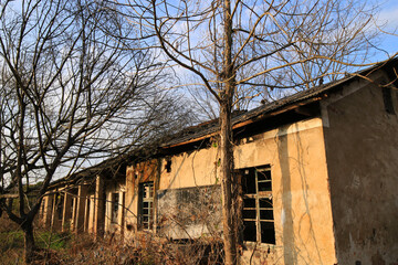 old abandoned building