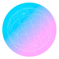 地球をイメージしたワイヤーアイコン
